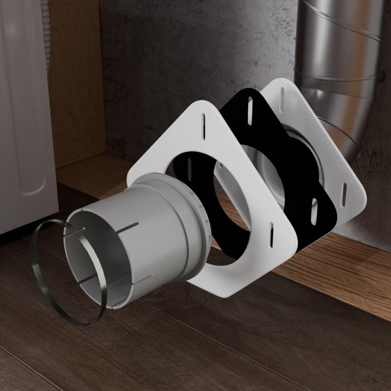 Gardus SnugDryer Space-Saving Dryer Vent Connection Kit, Only For New Construction/Remodeling - Image 1